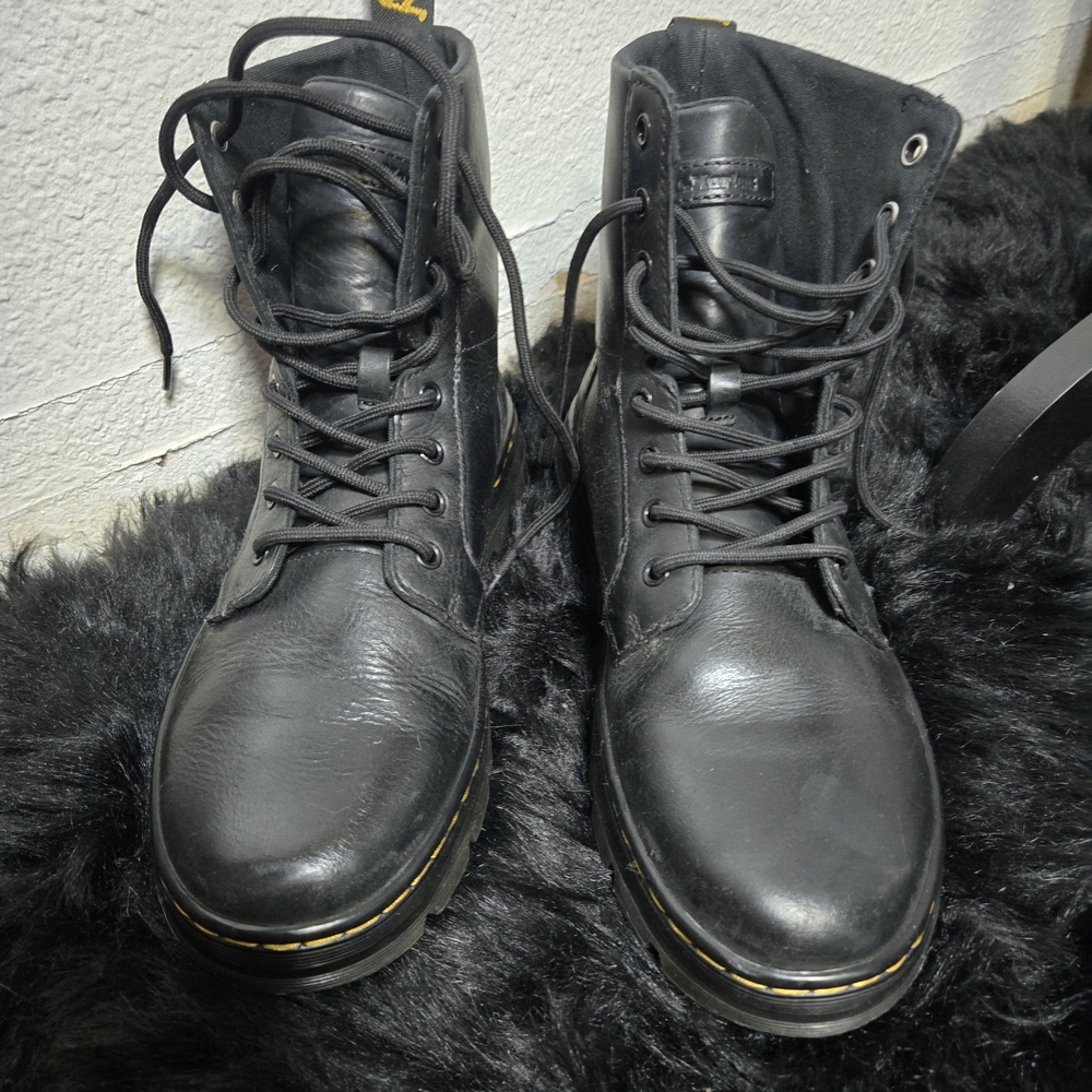 Black Leather Men's Boots